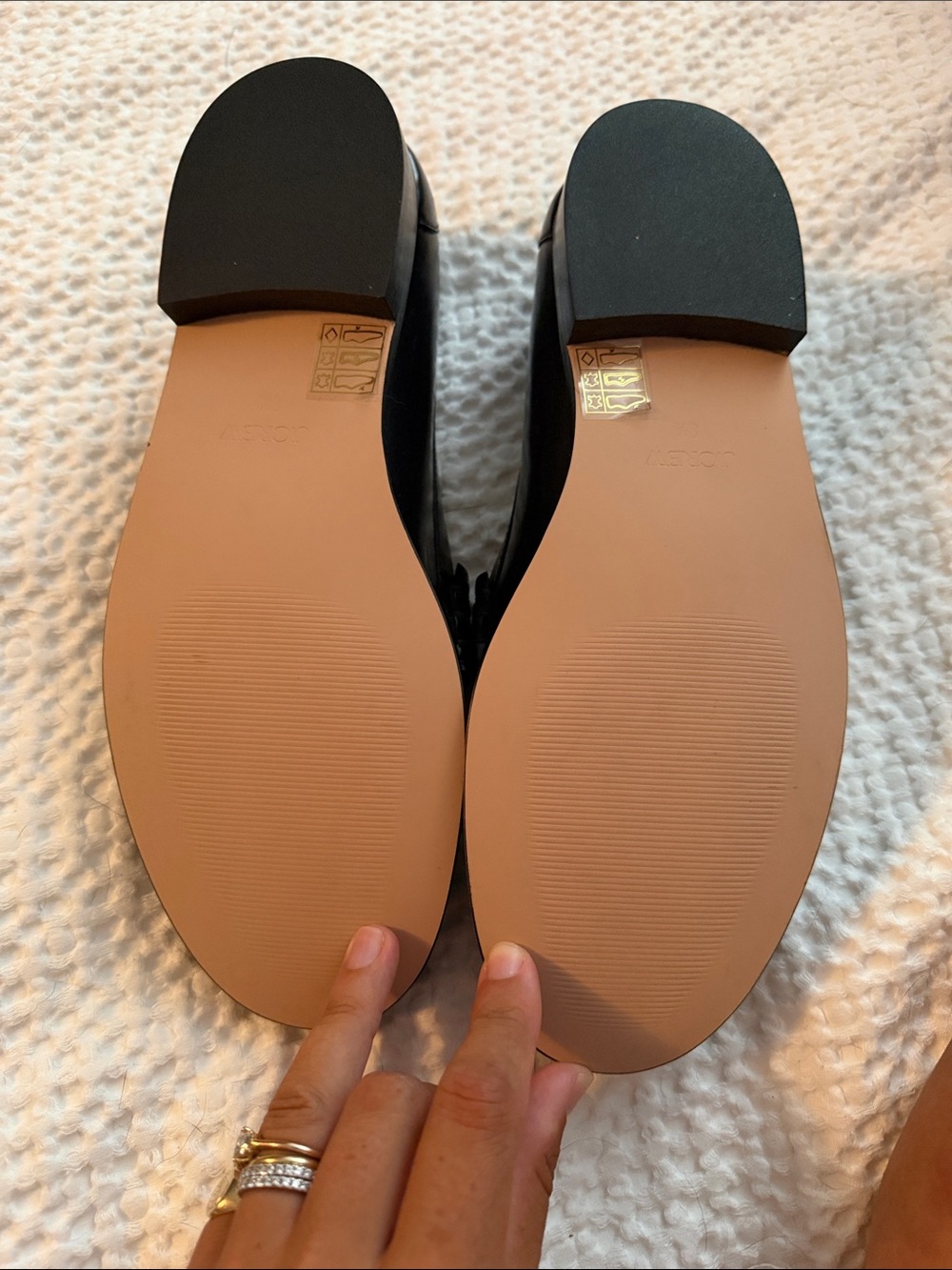 J. Crew Black Leather Penny Loafers - Picture 2 of 2